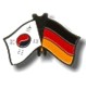 Anstecknadeln Muster Flaggen deutsch - koreanisch