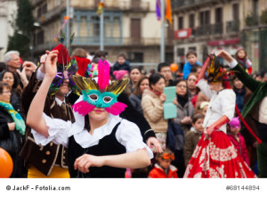 Dancing people at Carnival Balls