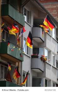 Deutschlandfahne Balkon