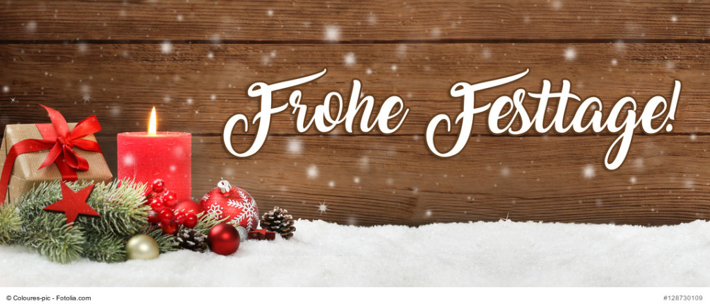 Frohe Festtage und alle guten Wünsche für ein großartiges Jahr 2017