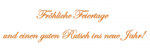 Weihnachtsgrüße