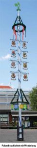Maibaum aus Aluminium