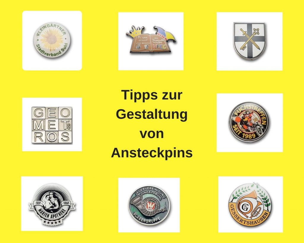 Ansteckpins gestalten - Tipps