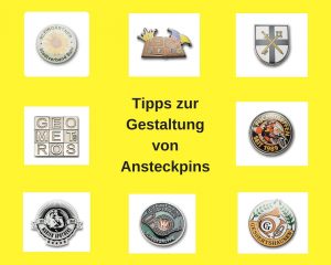 Titelbild Gestaltung Ansteckpins