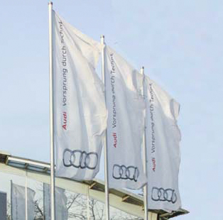 Stoffbanner Firmenfahnen 120 x 300 cm fahnen flaggen drucken bedrucken 