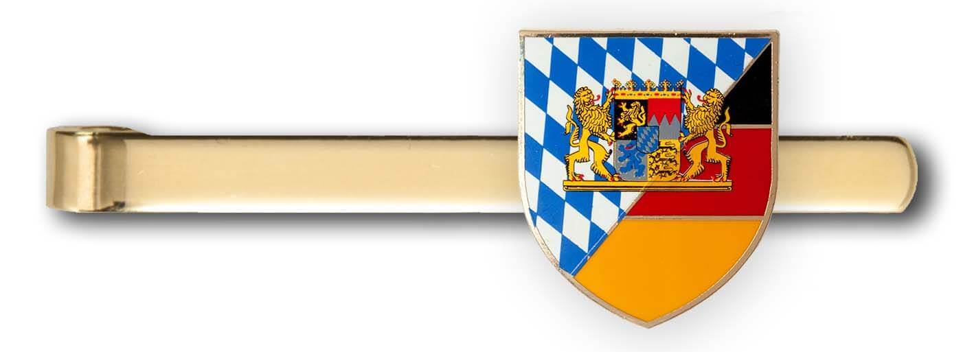 Anstecknadeln mit Krawattenklammern Wappen Deutschland - Bayern