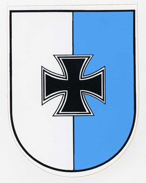 Aufkleber Bayern - Kreuz