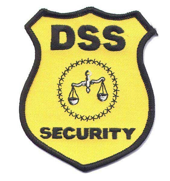 Aufnäher mit 50 % Bestickung DSS Security