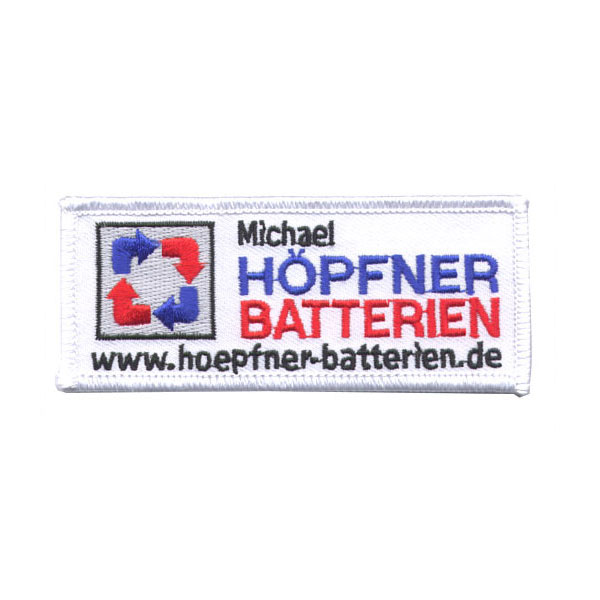 gestickter Aufnäher Michael Höpfner - Batterien