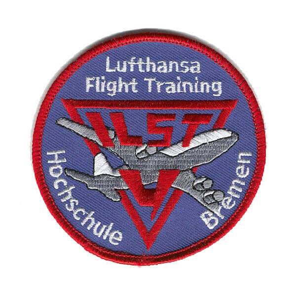 gestickter Aufnäher Lufthansa - Flight Training - Hochschule Bremen