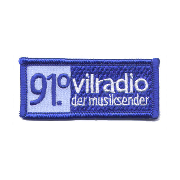 gestickter Aufnäher 91.0 vilradio - der musiksender