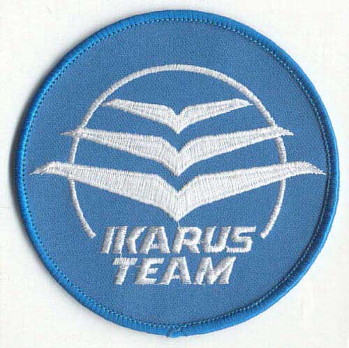 Aufnäher für Flugsportvereine Ikarus Team