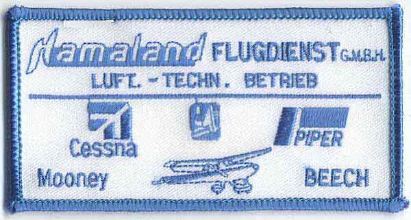 Aufnäher für Flugsportvereine Hamaland Flugdienst