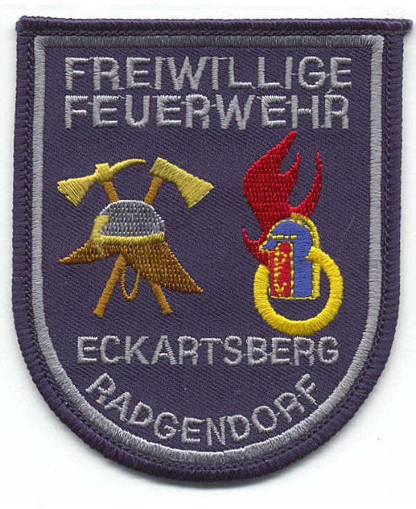 Aufnäher Feuerwehr Eckartsberg, Radgendorf