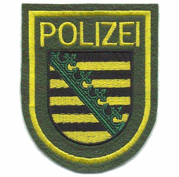 Aufnäher Polizei Sachsen ( Muster )