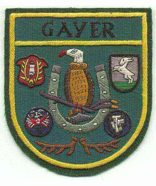 Aufnäher Schützenverein Gayer
