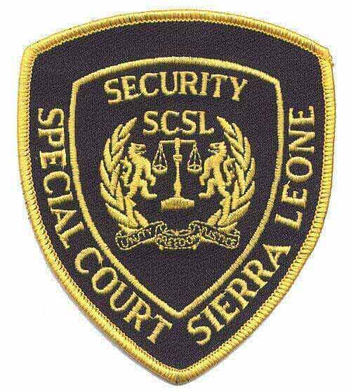 Aufnäher Security/Sicherheitsdienst Special Court Sierra Leone