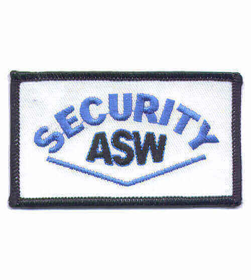 Aufnäher Security/Sicherheitsdienst Security ASW