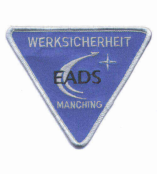 Aufnäher Security/Sicherheitsdienst Werksicherheit EADS Manching
