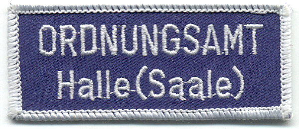 Aufnäher für Stadt und Behörde Ordnungsamt Halle (Saale)