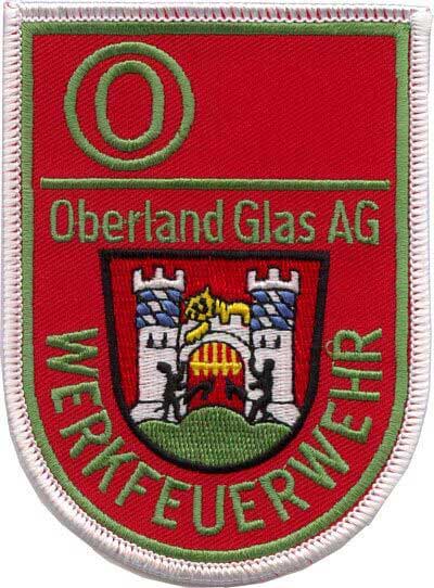 Aufnäher Werkfeuerwehr Oberland Glas AG