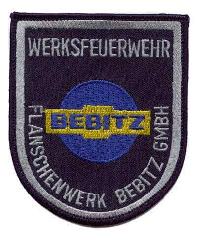 Aufnäher Werkfeuerwehr Flanschenwerk Bebitz GmbH