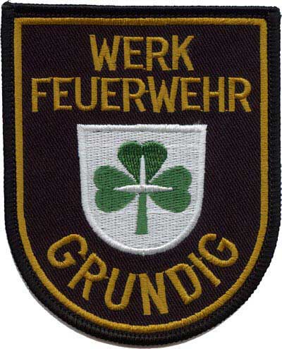 Aufnäher Werkfeuerwehr Grundig