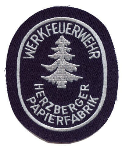 Aufnäher Werkfeuerwehr Herzberger Papierfabrik