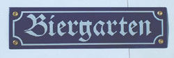 Bayerische Souvenirs Biergartenschild