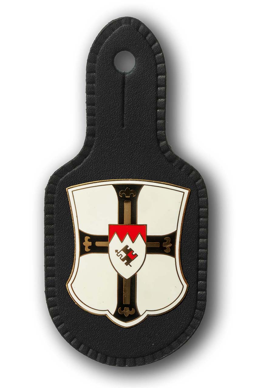 Verbandsabzeichen, Brustanhänger, Lederanhänger Wappen