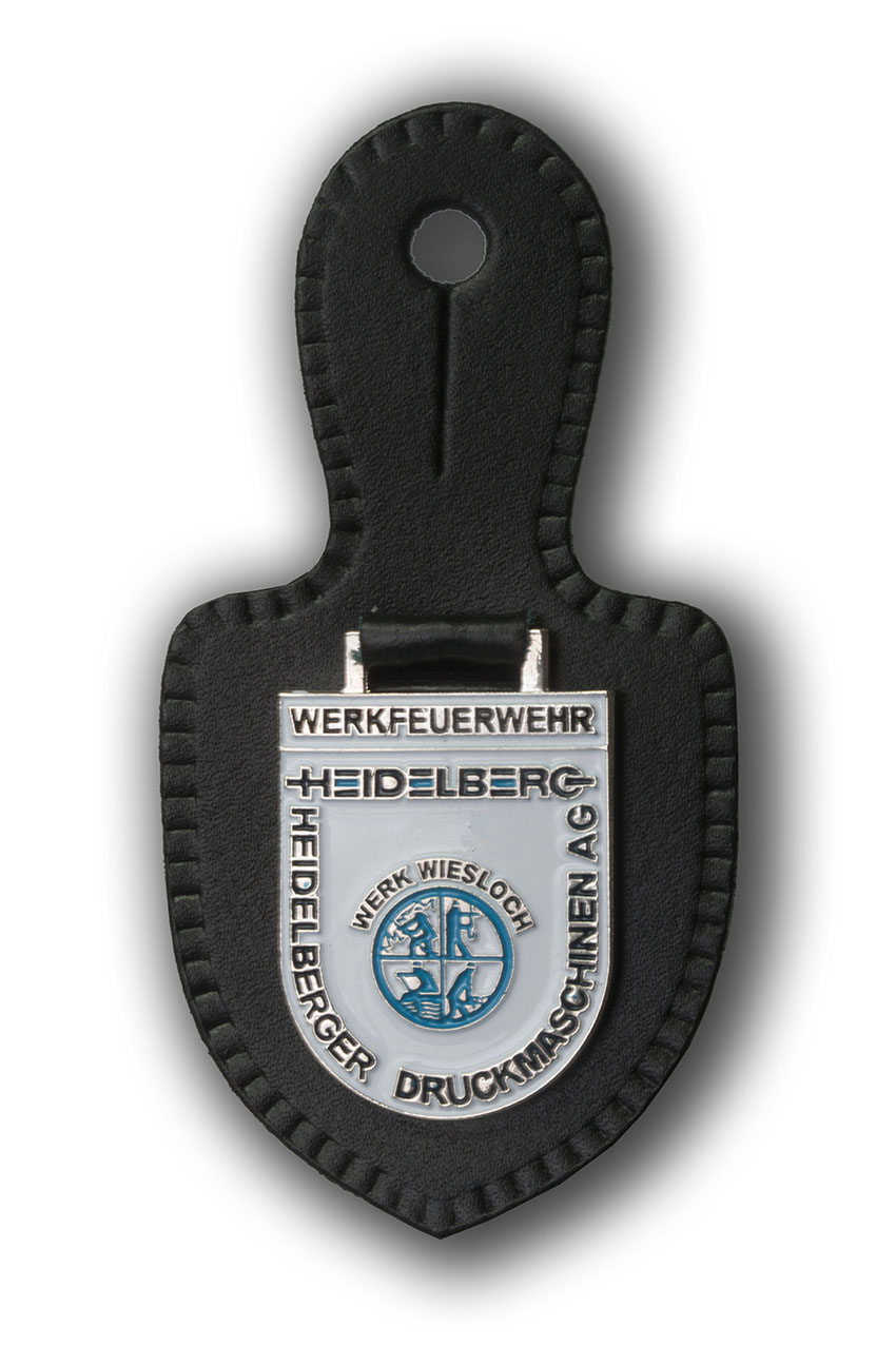 Brusttaschenanhänger Ausführung B Werkfeuerwehr Heidelberg