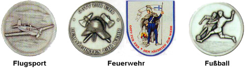 Motive Faustball, Fechten, Flugsport, Feuerwehr, Fußball, Geburtstag