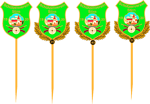 Ehrennadel mit Kranz