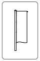 Fahnentyp Hochformatfahne mit Ausleger