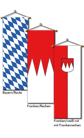 Länderflaggen Bayern - Franken