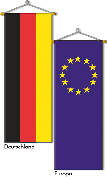 Länderflaggen Deutschland - Europa