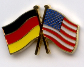 Freundschafts-Pin Deutschland-Amerika