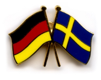 Freundschafts-Pin Deutschland-Schweden