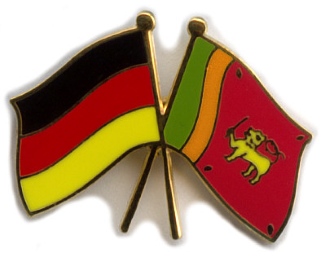 Freundschafts-Pin Deutschland-Sri Lanka