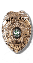 Polizeiabzeichen, Police badge Sergeant Amerika