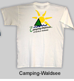T-Shirt mit Aufdruck Camping Waldsee