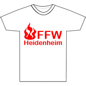 T-Shirt einfarbig - vorne bedruckt