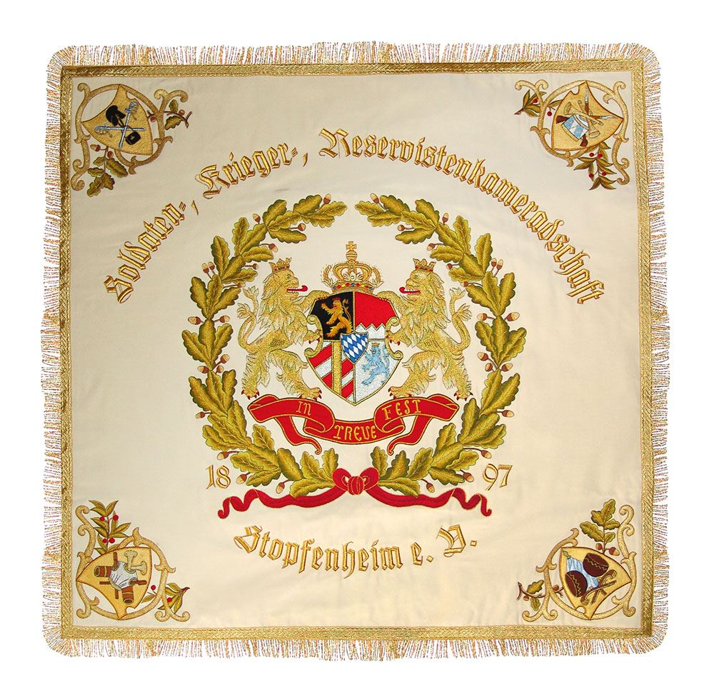 Vereinsfahne Reservistenverein Stopfenheim