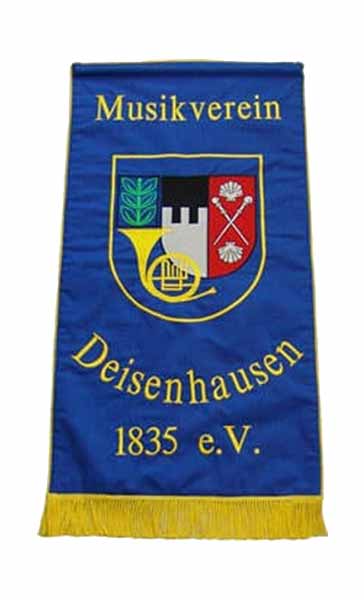 Notenpultbanner  Musikverein Deisenhausen 1835