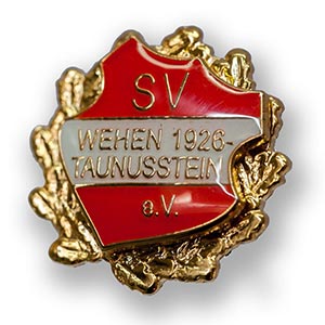 Kunstemaillierte  Pins mit Schutzlackierung Wehen 1926 Taunusstein