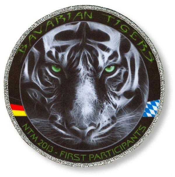 Gedruckter Aufnäher Muster Bavarian Tigers