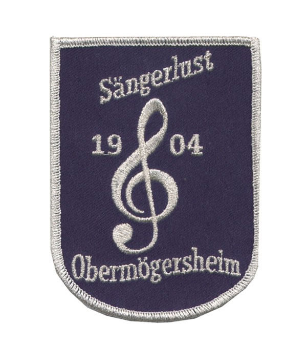 Aufnäher für Gesangsvereine/Musikvereine Sängerlust Obermögersheim