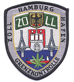 Aufnäher Zoll Hafen Hamburg