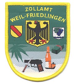 Aufnäher Zollamt Weil-Friedlingen