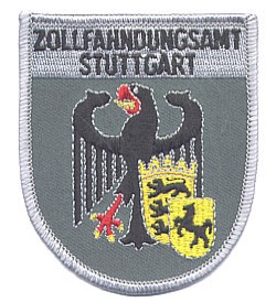 Aufnäher Zollfahndungsamt Stuttgart